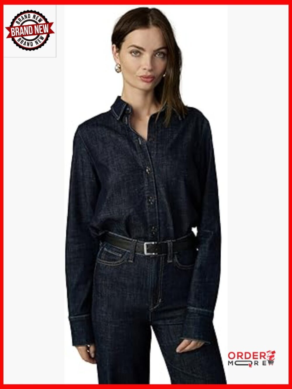 The Forever Denim Button Down Long Sleeve Shirt - Relaxed Fit